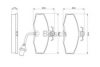 BOSCH 0 986 424 381 Brake Pad Set, disc brake